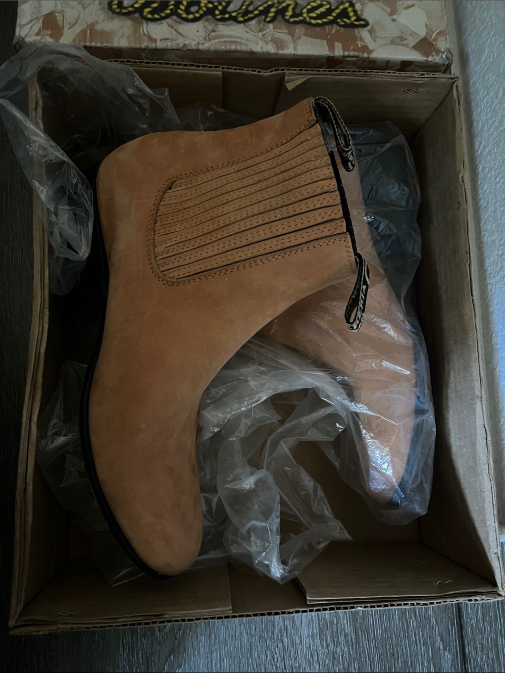 Leather Men’s Suede Ankle Boots - Tan - Picture 2 of 6